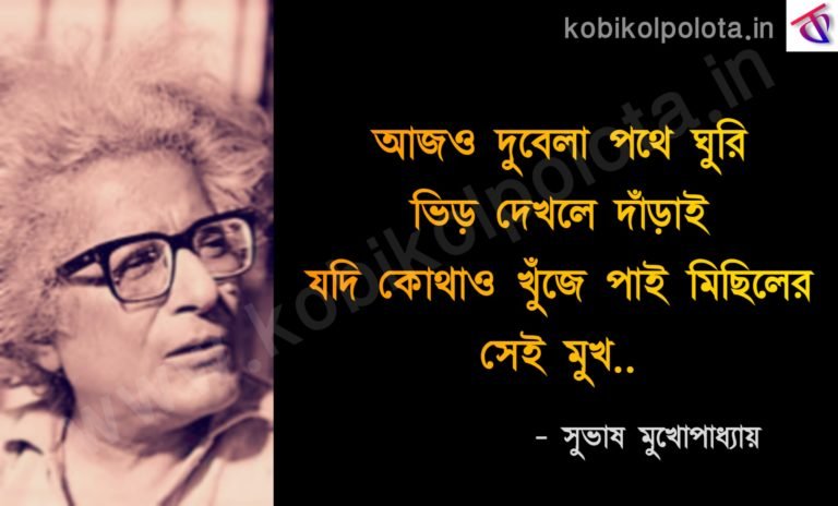 Michiler mukh kobita lyrics মিছিলের মুখ কবিতা - সুভাষ মুখোপাধ্যায়