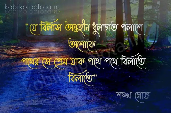 Poth kobita lyrics by Sankha Ghosh : পথ – শঙ্খ ঘোষ
