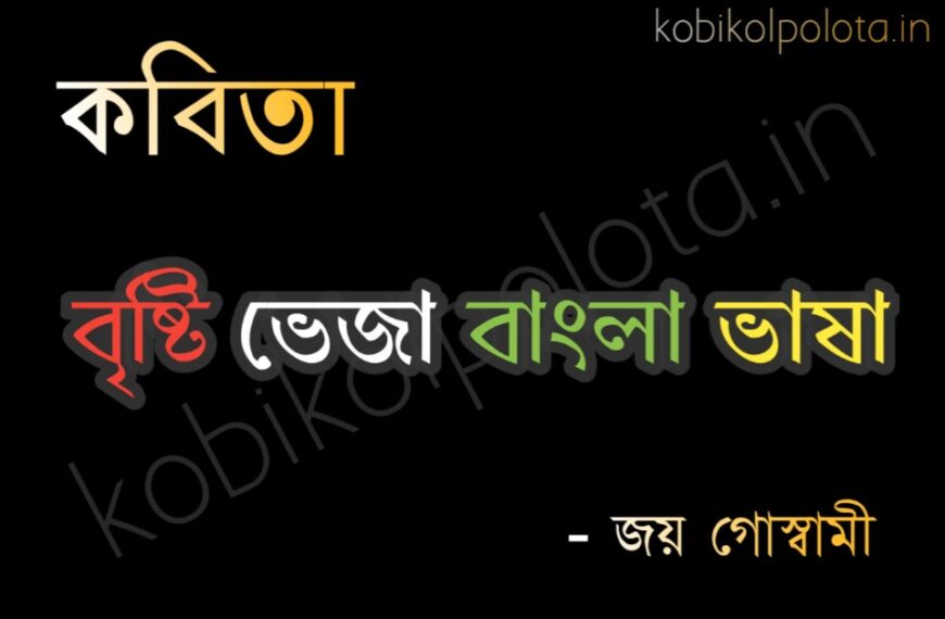Brishti veja bangla bhasha kobita বৃষ্টিভেজা বাংলা ভাষা কবিতা