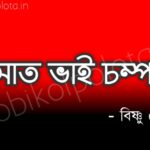 Sat vai champa kobita lyrics Bishnu Dey সাত ভাই চম্পা কবিতা - বিষ্ণু দে