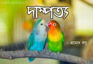 Dampotto kobita poem lyrics দাম্পত্য কবিতা - প্রমোদ বসু