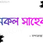 Nokol shaheb kobita Mandacranta Sen নকল সাহেব - মন্দাক্রান্তা সেন