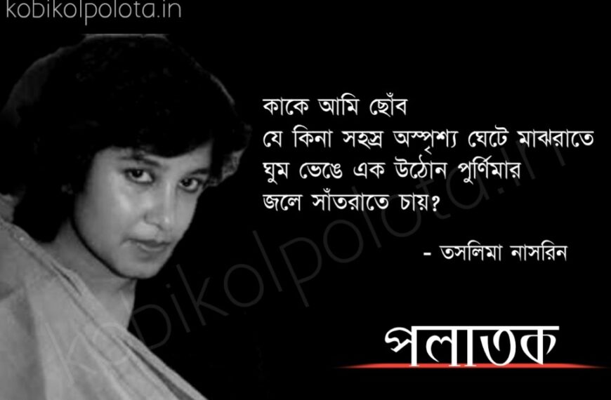 Polatok kobita Taslima Nasrin পলাতক কবিতা তসলিমা নাসরিন