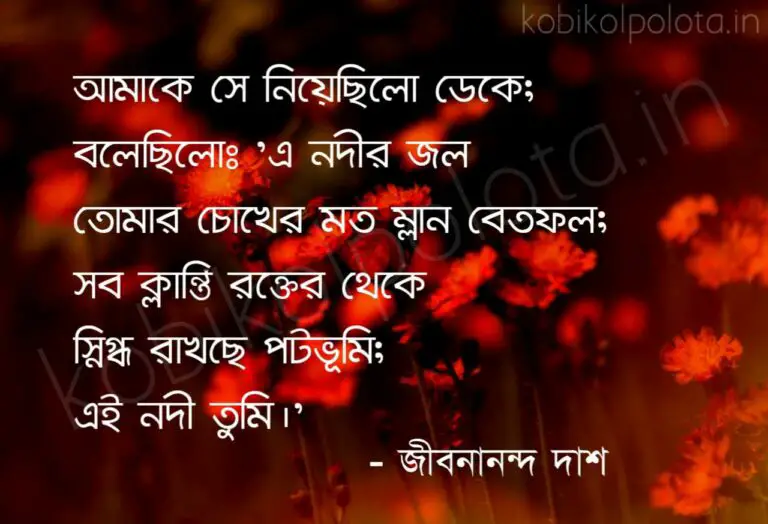 Se kobita lyrics Jibonananda Das সে কবিতা জীবনানন্দ দাশ