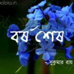 Barsho sesh kobita Shukumar Ray বর্ষ শেষ কবিতা সুকুমার রায়