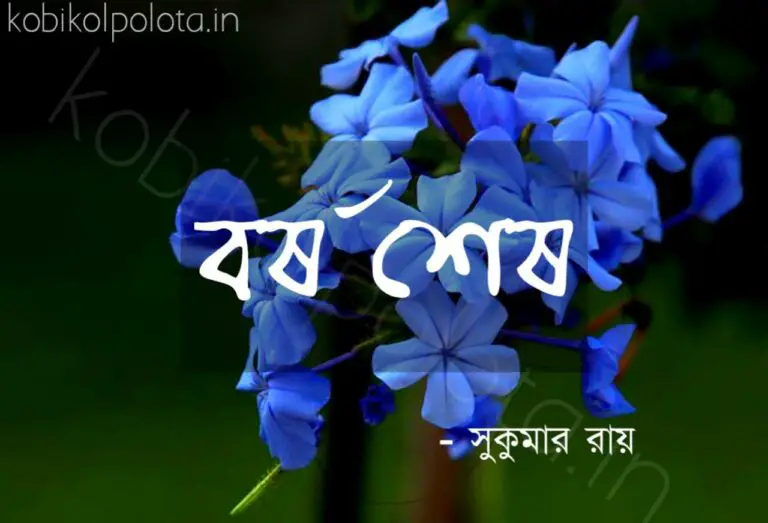 Barsho sesh kobita Shukumar Ray বর্ষ শেষ কবিতা সুকুমার রায়