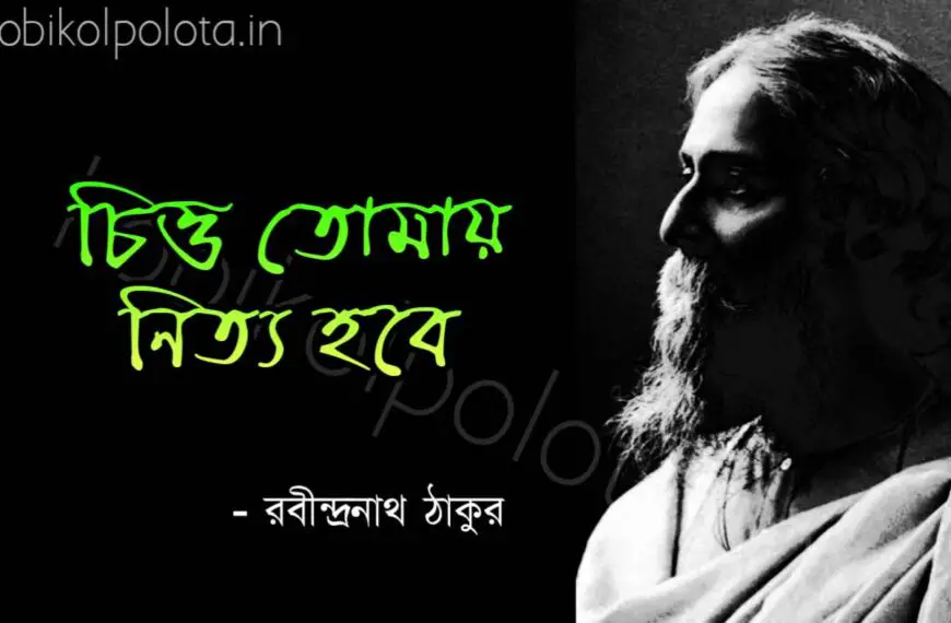 Bengali Poem, Chitto tomay nitto hobe kobita lyrics written by Rabindranath Tagore বাংলা কবিতা, চিত্ত তোমায় নিত্য হবে লিখেছেন রবীন্দ্রনাথ ঠাকুর।