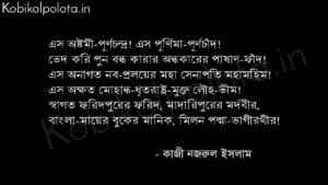 Purno avinondon poem lyrics Kazi Nazrul Islam