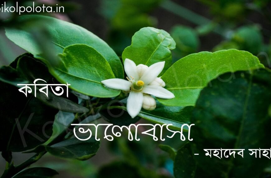 ভালোবাসা - মহাদেব সাহা Valobasha kobita lyrics Mahadev Saha